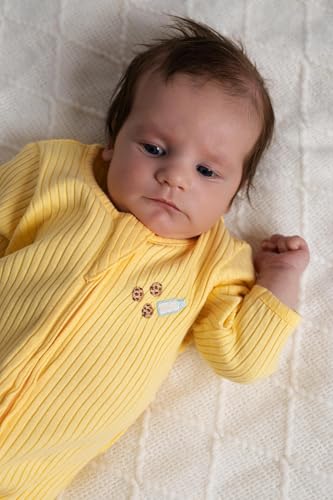 Image of monica + andy Double Zipper One Piece, 100% Organic Baby Clothes for Girls & Boys, Unisex, Preemie, Newborn & Infant Sizes