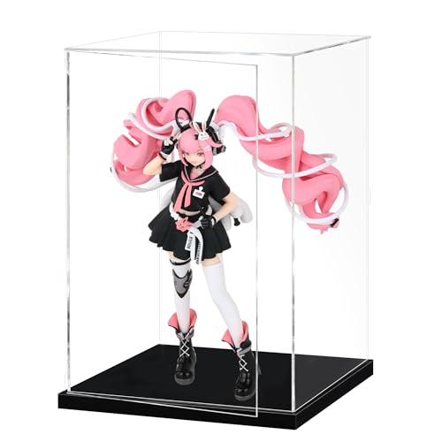 フィギュアケース アクリル UVカット コレクションケース ディスプレイケース 組み立て簡単 幅20×奥行20×高さ30cm