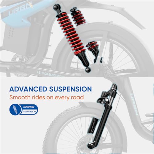 Image of Motovolt URBN E-Moped | Up to 105 km Range (PAS Mode) | 250W BLDC Motor | 36V Removable LFP Battery, 20Ah (IP67) | 120 kg Load Capacity | Spring + Hydraulic Suspension | 20 inch Tyres | Sky Blue
