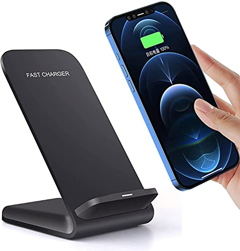 Chargeur sans Fil 15W Chargeur Induction Rapide Chargeur Induction Stand pour Samsung Galaxy S25 S24 S23 S22 S21 S20 Ultra Plus FE, iPhone 17 16 15 14 13 12 11...