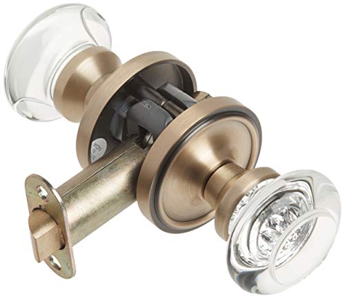 Image of Nostalgic Warehouse Classic Rosette Round Clear Crystal Door Knob