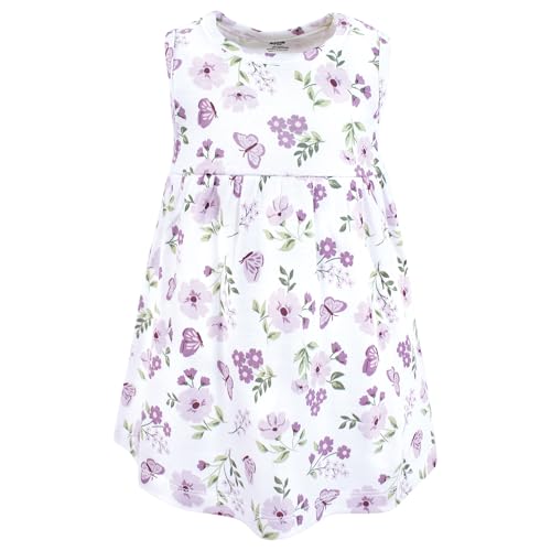 Image of Hudson Baby Girls' Cotton Dress and Cardigan Set