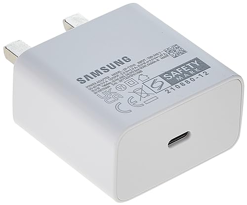 Cargador de 15W Samsung blanco con cable tipo C rápido para móviles Galaxy 2
