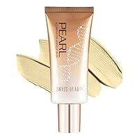 Swiss Beauty Foundation Pearl Illuminator Liquid Highlighter with radiance finish | Waterproof, Easily Blendable Illuminator for Face makeup | Shade -01, 35gm |