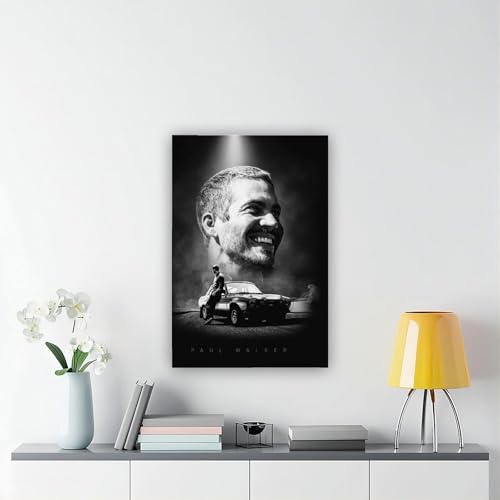 Poster Paul Walker déco murale toile encadrée sans plis