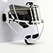 DUTYBOD Softball Face Mask Lightweight and Comfortable with Wide Field Vision fit All Ages - Durable and Safety Softball Face Mask Sets (White-Silver)