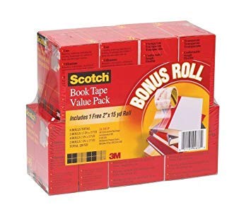 Scotch Book Tape Value Pack 845-VP 2 Pack