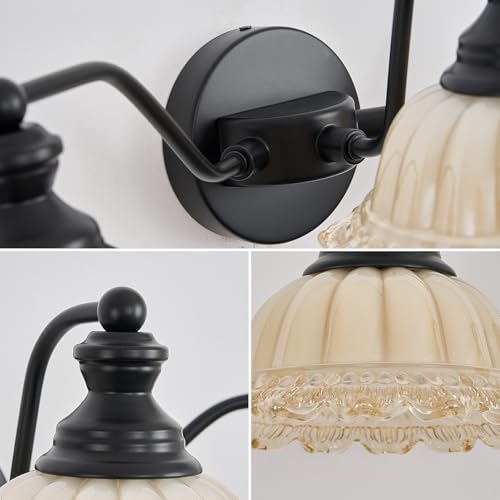 Image of XIEDUN Black Bathroom Vanity Light 3 Light