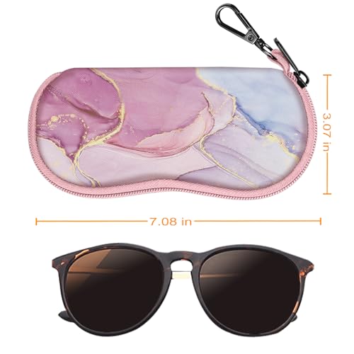 Image of FINTIE Glasses Case with Carabiner, Ultralight Neoprene Sunglasses Pouch
