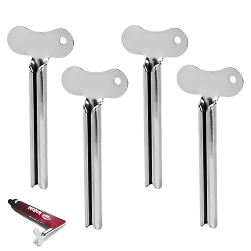 4 pièces Presse Tubes Dentifrices, Presse Tubes, Presse Tube Metal, Très Pratique, pour Crème pour Les Mains, Dentifrice, Pigments Et Moutarde Tubular Goods