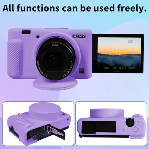 Funda protectora Easy Hood para cámara Sony ZV-1, morada miniatura 3