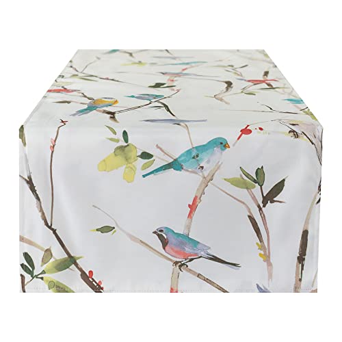 Benson Mills Indoor Outdoor Spillproof Fabric Home Décor Table Runner; Table Décor For Spring, Summer, Parties, Wedding Showers And Baby Showers (Menagerie, 16" X 72" Table Runners) #TOP1