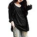 Produktbild IZHH Frauen/Damen Mode Große Größe Solide O-Ausschnitt Oberteile Kostüm Tops Lange Ärmel Shirt Einfach Sweater Lose Pullover Täglich Büro Party Beiläufig Tuniken Bluse Herbst Winter 2018