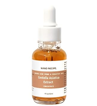 Nano Recipe Korean Centella Asiatica Extract for Acne Prone and Sensitive Skin Soothing and Calming