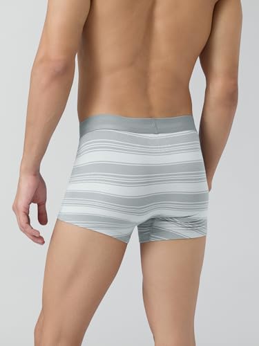 Image of XYXX Men's Streax Super Combed Cotton Regular Fit Striped Trunks with No Marks Waistband