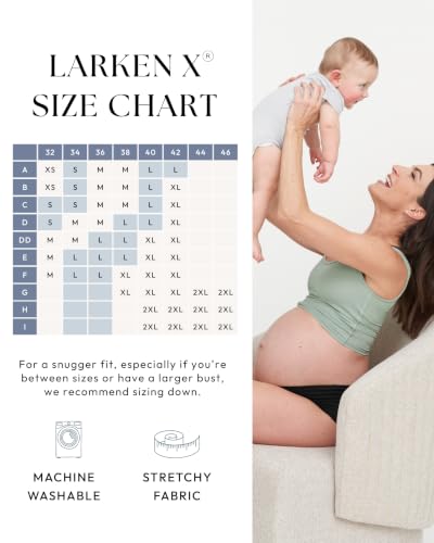 Image of Larken Hands Free Pumping Bra for Breastfeeding | Breast Pump - Maternity Bras for Pregnancy, Pumping & Nursing Bra in One