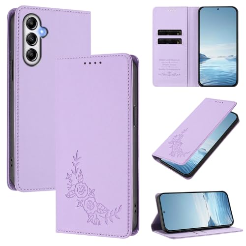 �X�}�z�P�[�X �Ή��@�� for Samsung Galaxy M54 5G / F54 5G�yRFID�u���b�N�z�y�J�[�h�z���_�[�t�����z �}�O�l�b�g�J�� �X�^���h�@�\�t���z�X�}�z�P�[�X Purple