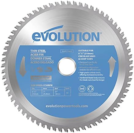 Evolution Power Tools Aluminium Carbide-Tipped Blade, 230 mm