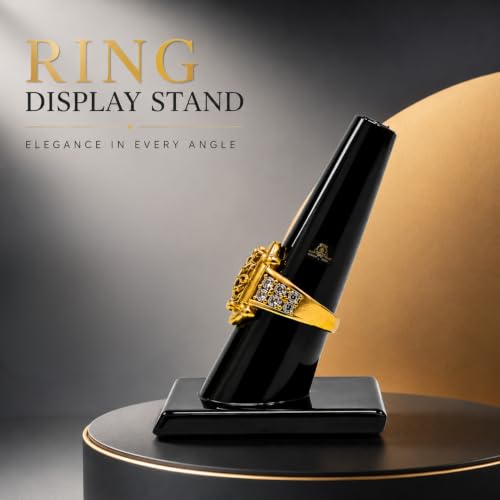 Image of Johnson Tools Ring Display Stand Holder Cone Shaped Showcase Organizer for Gold and Silver Rings Jewellery