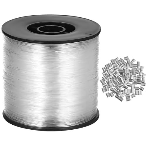 Hilo de nailon transparente de 200 metros para manualidades y colgar adornos con guías