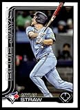2025 TOPPS UPDATE #US340 MYLES STRAW TORONTO BLUE JAYS BASEBALL OFFICIAL TRADING CARD OF MLB