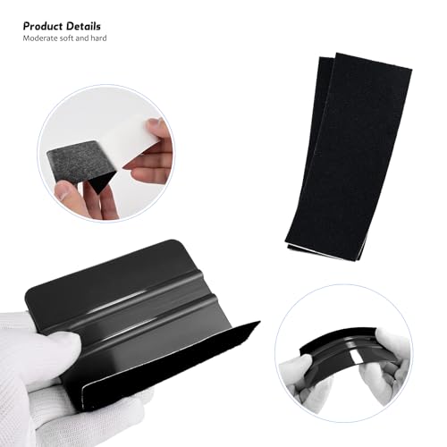 Miniatura 3 de Ehdis Kit De Herramientas Para Papel Pintado - 7 Piezas - Con Espátula De Papel Tapiz, Espátula Con Fieltro, Cúter Con 5 Cuchillas, Cepillos, Para Todo Tipo De Papel Pintado, Película Para Ventanas