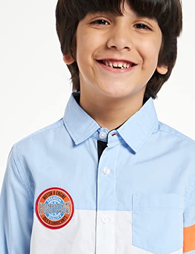 Image of Amazon Brand - Jam & Honey Boy's Regular Shirt (JH-BST-SH-22 White 1 11-12 Years)