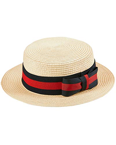Horror-Shop Dandy Strohhut mit Hutband