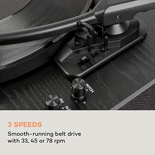 auna TT-Classic Plus Tourne-disque de protection de la poussière, Bluetooth, lecteur vinyle enregistreur 33/45/78 tr/min… - Les Beatles, Paul McCartney, John Lennon, RIngo Starr, George Harrison auna TT-Classic Plus Tourne-disque de protection de la poussière, Bluetooth, lecteur vinyle enregistreur 33/45/78 tr/min… – Image 5