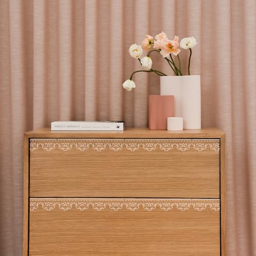 FINGERINSPIRE Estêncil de desenho de borda de plantas com um pincel de pintura 29,7 x 21 cm, 6 estil