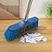 TOYANDONA Broom Head Replacement with Hard Bristles, Dark Blue Industrial and Home Use Sweeping Brush Attachment for Indoor Floor Cleaning
