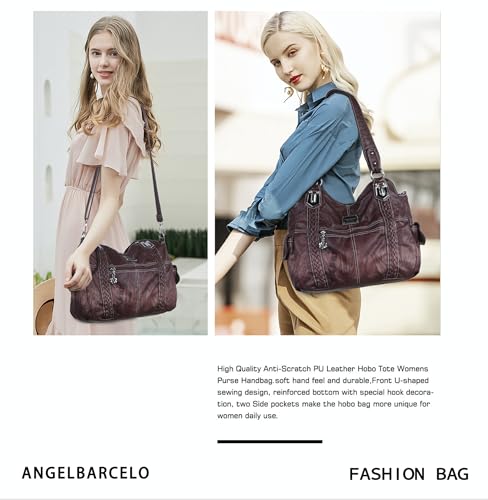 Image of Angel Barcelo Purses for Women Soft PU Leather Shoulder Bag Crossbody Purse and Handbags