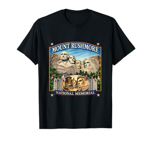 Mount Rushmore National Park Retro Travel Souvenir Vacation T-Shirt