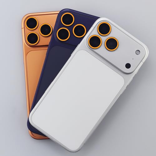 Protège objectif iPhone 17 Pro Max phosphorescent orange pour vos sorties nocturnes