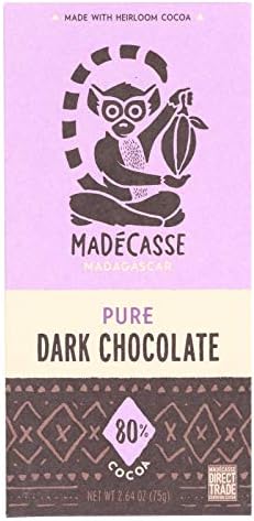 Madecasse Chocolate Bars - 80 Percent Cocoa Chocolate - 2.64 oz - 12 Count