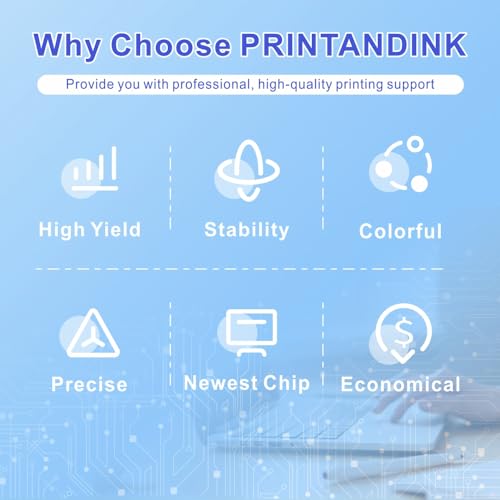 PRINTANDINK SG500/SG1000 Sublimationstinte Patronen (4C KCMY) - TÜV-zertifizierte OEM-Tinte für Sawgrass Virtuoso SG500/SG1000 - Keine Streifen, Blauer Engel-konform
