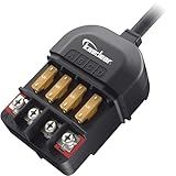 KAEDEAR Motorcycle Power Relay Kit DC12V 20A, Waterproof 4-Way Fuse Block Acc Splitter, Quick-Connect Stripped Wires, 4 Accessory Power Distribution Junction Box - Junction Power Relay KDR-E2