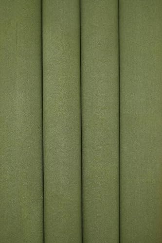Image of 100% True Blackout Curtains 7 Feet, Set of 1 Panels | 300 GSM Heavy Room Darkening Polyester Cloth for Bedroom & Living Room | Thermal Insulated Heat & Noise Reducing (84x47 Inch, Dark Green) | 100% Room Darkening Thermal Insulated Heat & Noise Reducing Curtains 7 feet long
