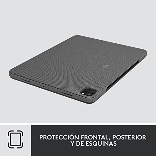 Logitech Combo Touch iPad Pro 12.9 Evita Golpes y Escribe Cómodo 3