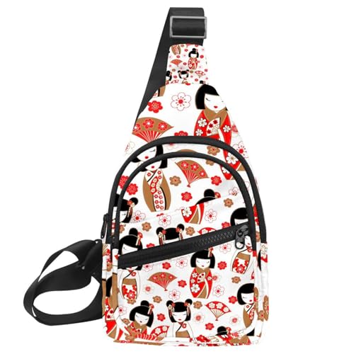 Bolso bandolera japonés ajustable, comodidad de 30x18 cm para mujeres activas en sus viajes