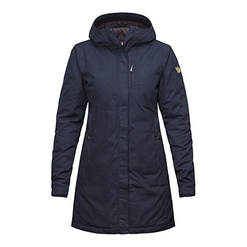 Kiruna Padded Parka Dark Navy 555 Small donna blu