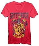 Harry Potter Gryffindor Juniors Red T-Shirt (Glitter Red, XX-Large)