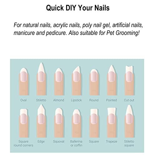 Sanluba Acrylic Nail Files - 15Pcs Sanluba Professional Manicure Tool For Gel Nails Rough 100/180 Grit Course Emery Boards Curved Nail Files For Natural Nail/Toenail #TOP3