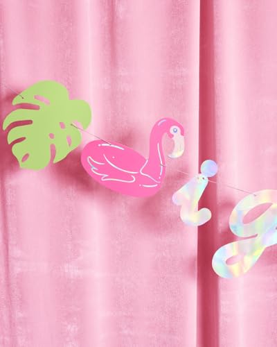 xo Fetti Party Banner - Blue Iridescent Foil 6 Ft. | Island Bachelorette Decorations Birthday Backdrop Reality Bach Party Bday Photo Booth Supplies