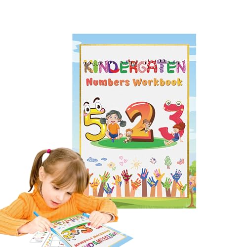 Cuadernos de Actividades Infantil - Aprendizaje de Números para Kindergarten | Juego Educativo Digital Matemáticas Lectura Aprendizaje Interactivo Motricidad Fina 3-8 Años Ideal para Viajes