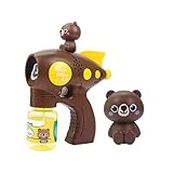Bubble Gun for Kids, Bubbles Machine Toy with Cute Figure, Indoor or Outdoor Fun, Lovely Bear