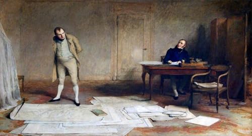 Tableau Napoléon Sainte-Hélène pour décoration murale de bureau