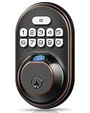 Fingerprint Door Lock, Veise Keyless Entry Door Lock Keypad Deadbolt with 20 Fingerprint, Anti Peepi
