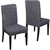 comment recouvrir fauteuil crapaud Fabuleuses housses de chaise de salle à manger fabriquées avec un tissu en polyester-spandex doux à haute résistance, avec une large bande élastique, super mince mais durable, empêchant votre chaise de glisser.
