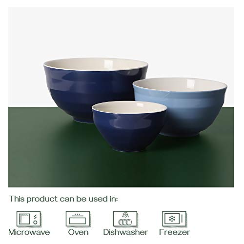 Dowan 010402160805042 Mixing Bowls, 4.25/2/0.5 Qt Ceramic Mixing Bowls thumb #7